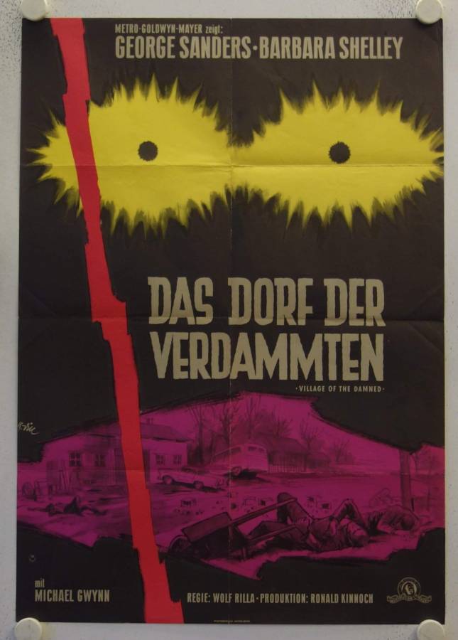 Das Dorf der Verdammten originales deutsches Filmplakat